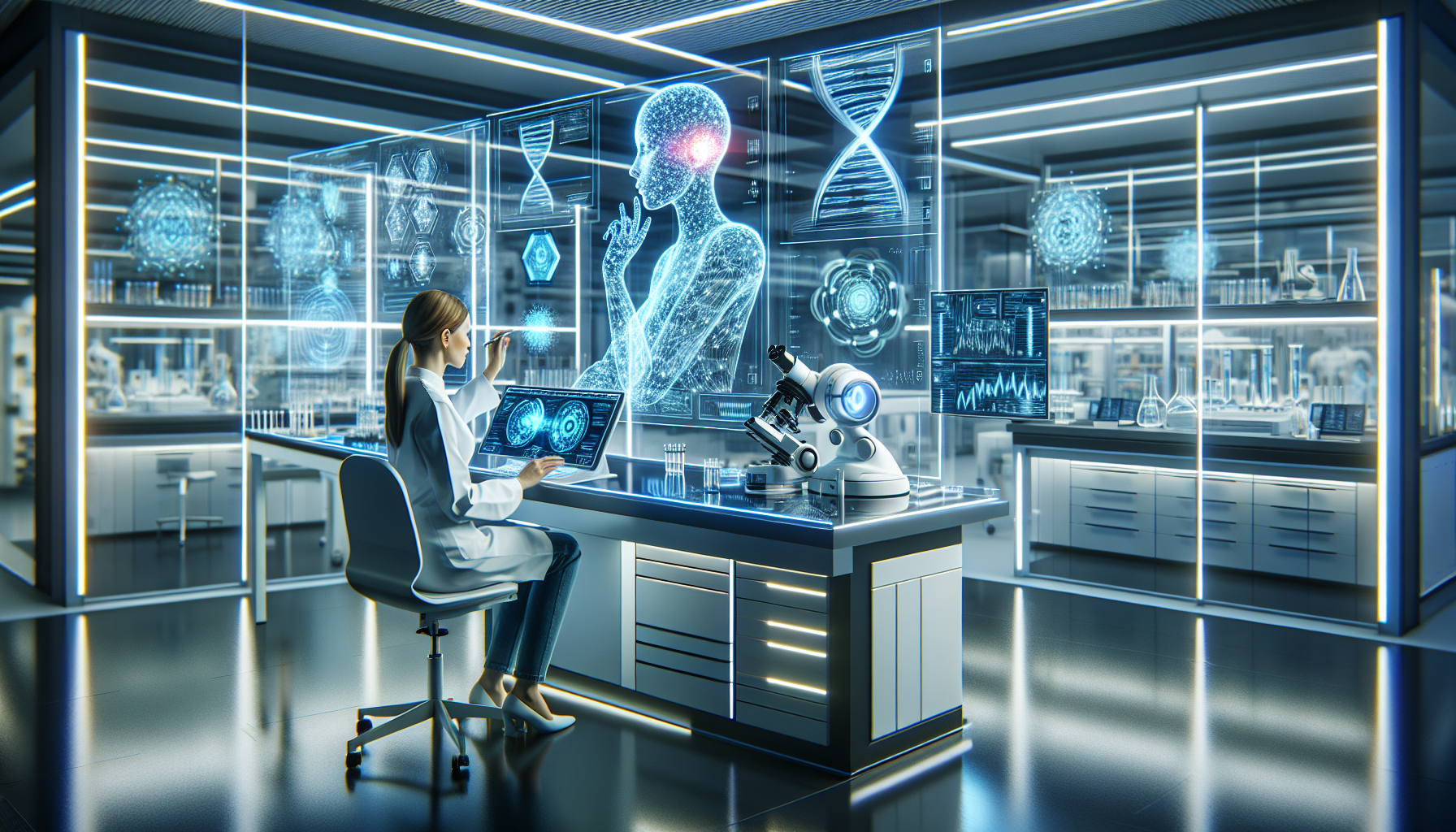 스마트 팩토리 내부에서 엔비디아 루빈 기반 로봇 비전 시스템이 장착된 로봇 팔들이 복잡한 부품 조립 공정을 오차 없이 수행하며 작업자들과 협업하는 미래형 공장 모습