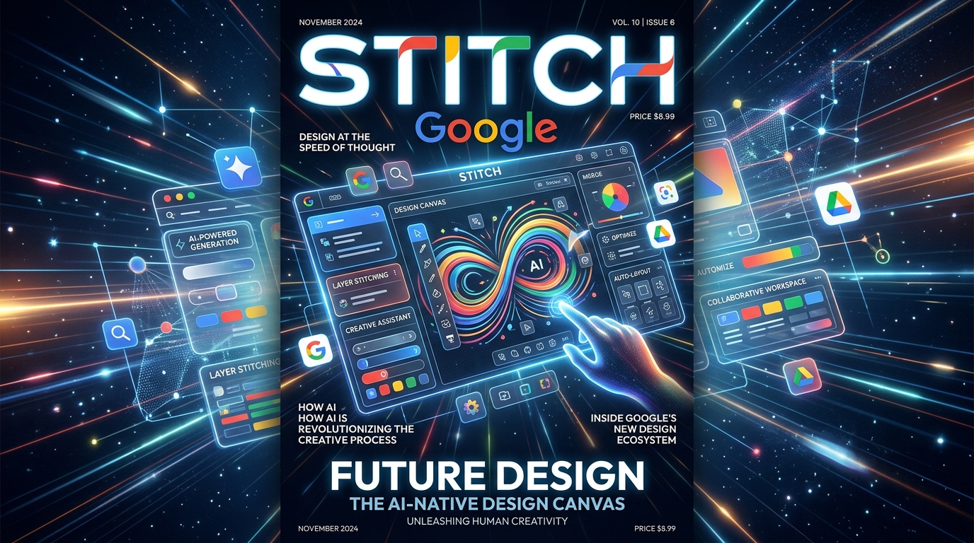 구글 Stitch, AI 네이티브 디자인 캔버스로 진화: 'Vibe Design' 시대의 개막